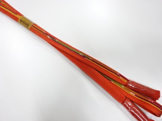 未使用品　正絹　撚り房　手組帯締め